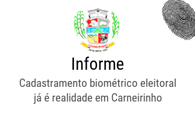Cadastramento biométrico eleitoral já é realidade em Carneirinho.