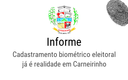 Cadastramento biométrico eleitoral já é realidade em Carneirinho.