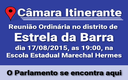 Distrito de Estrela da Barra receberá 2ª reunião do Programa Câmara Itinerante