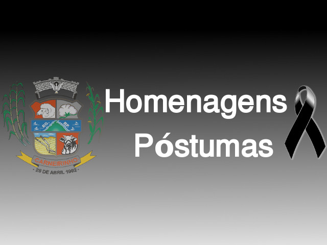 Homenagem póstuma realizada na 20ª reunião ordinária de 2014.