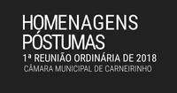 Homenagens póstumas realizadas na 01ª reunião ordinária de 2018