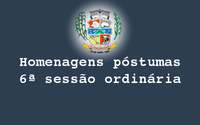 Homenagens póstumas realizadas na 6ª reunião ordinária de 2015