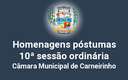 Homenagens póstumas realizadas na 10ª reunião ordinária de 2015