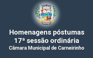 Homenagens póstumas realizadas na 17ª reunião ordinária de 2015