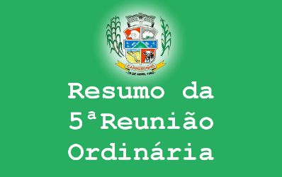 Resumo da 05ª reunião ordinária de 2015.