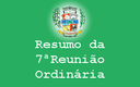 Resumo da 7ª reunião ordinária de 2015