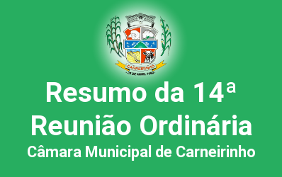 Resumo da 14ª reunião ordinária de 2015