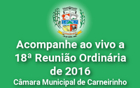 Resumo da 18ª reunião ordinária de 2016